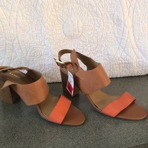 Franco  Sarto tan/orange size 9.5